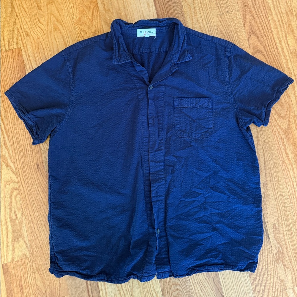 Alex Mill Men's Deep Blue Casual Shirt
